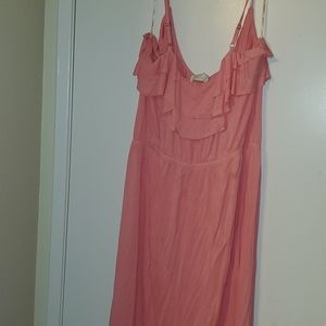 Maxi Dress with ruffle top layer